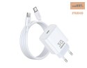 Ładowarka sieciowa REMAX FIGEN SERIES 30W GaN RC-C021 USB-C + KABEL Type-C - Type-C 1M WHITE