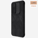 Nillkin Qin Pro Leather Case Samsung A55 5G, BLACK / CZARNY