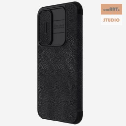 Nillkin Qin Pro Leather Case Samsung A55 5G, BLACK / CZARNY