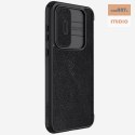 Nillkin Qin Pro Leather Case Samsung A55 5G, BLACK / CZARNY