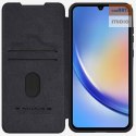 Nillkin Qin Pro Leather Case Samsung A55 5G, BLACK / CZARNY