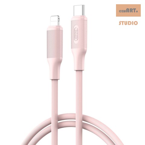 XO KABEL NB-Q265A USB-C/LIGHTNING 1m 27W RÓŻOWY