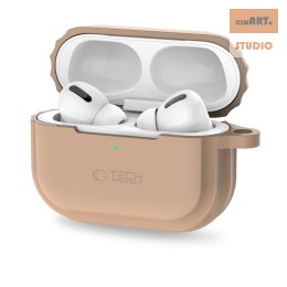 TECH-PROTECT ETUI SILICONE ROPE AIRPODS PRO 1/2 CAFFE LATTE