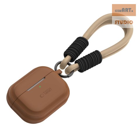 TECH-PROTECT ETUI SILICONE ROPE AIRPODS PRO 1/2 CHOCOLATE BROWN