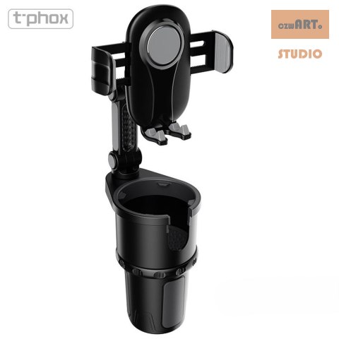 UCHWYT SAM T-PHOX TH-07 Z UCHWYTEM NA KUBEK CUP HOLDER BLACK