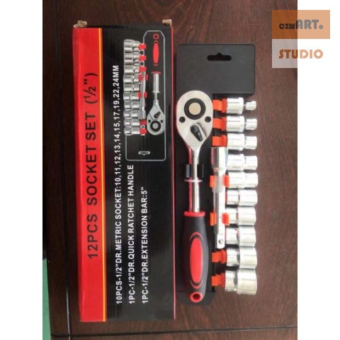 ZESTAW KLUCZY NASADOWYCH 8-24mm 1/2'' CV 12x ZESTAW KLUCZY NASADOWYCH 8-24mm 1/2'' CV 12x