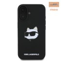 KARL LAGERFELD IPHONE 16 CHOUPETTE HEAD PRINT MAGSAFE KLHMP16SSCHPPLK BLACK