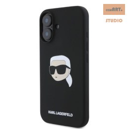 KARL LAGERFELD IPHONE 16 KARL HEAD PRINT MAGSAFE KLHMP16SSKHPPLK BLACK