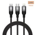 Kabel NILLKIN SWIFT PRO 3w1 4.4A 1.5M, BLACK / CZARNY