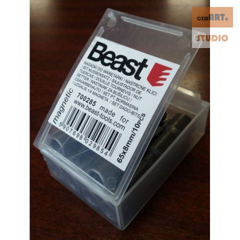 NASADKI DO WKRĘTARKI 8mm x 65mm 10szt Magnes NASADKI DO WKRĘTARKI 8mm x 65mm 10szt Magnes