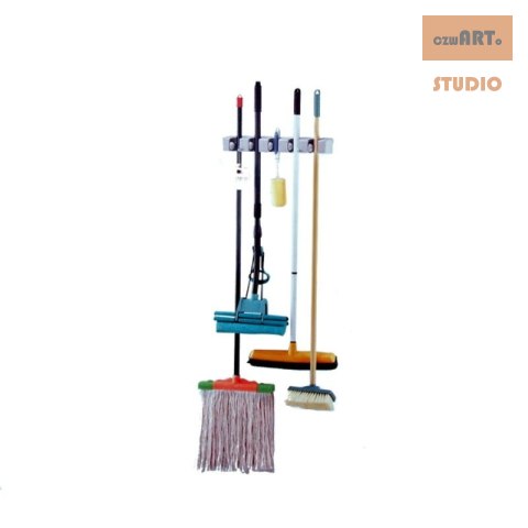 UCHWYT WIESZAK NA NARZEDZIA MIOTŁY MOP 5x /6x UCHWYT WIESZAK NA NARZEDZIA MIOTŁY MOP 5x /6x