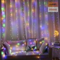 Kurtyna Ledowa (100 lampek LED) 3m x 1m MULTICOLOR / WIELOKOLOROWY