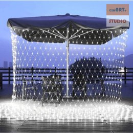 Sieć / Kurtyna Ledowa (240 lampek LED) 3m x 3m, COLD WHITE / ZIMNY BIAŁY