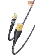 Yesido Kabel CA104 12W USB-Lightning 1.2m PVC 2.4A, BLACK / CZARNY