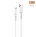 Yesido Kabel CA120 18W USB-Micro 1m PVC 2A, WHITE / BIAŁY