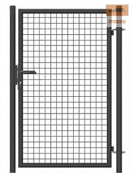 Furtka ogrodowa SX 1,00 x 1,70 m - antracyt , zielona