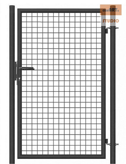 Furtka ogrodowa SX 1,00 x 1,70 m - antracyt , zielona