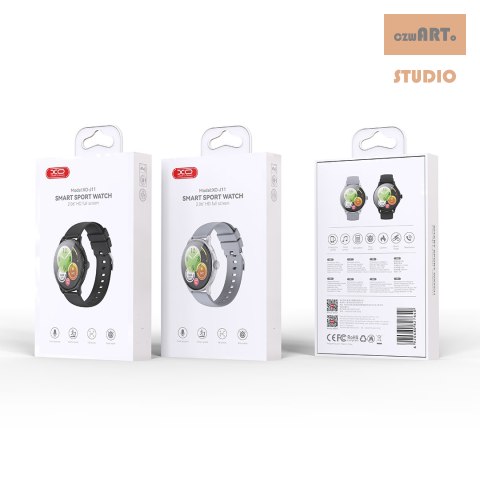 XO SMARTWATCH ZEGAREK J11 AMOLED srebrny XO SMARTWATCH ZEGAREK J11 AMOLED srebrny
