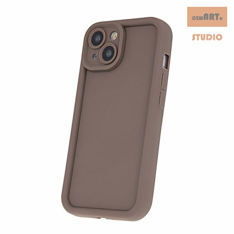 Etui RIM TPU iPhone 15 Pro BRĄZOWY / BROWN Etui RIM TPU iPhone 15 Pro BRĄZOWY / BROWN