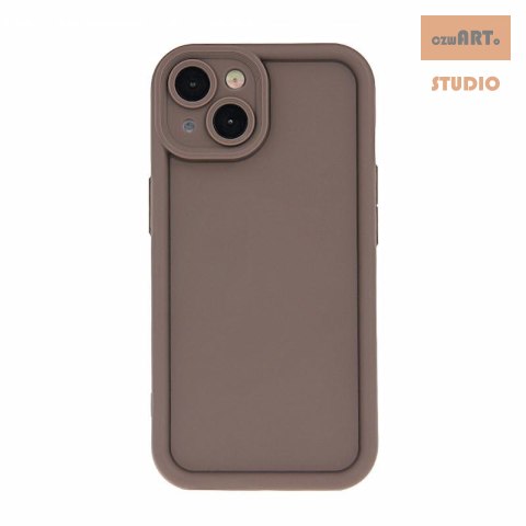 Etui RIM TPU iPhone 15 Pro BRĄZOWY / BROWN Etui RIM TPU iPhone 15 Pro BRĄZOWY / BROWN