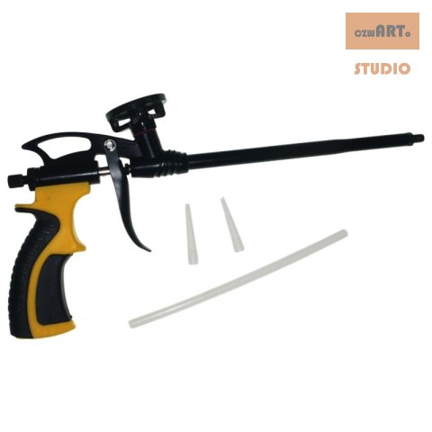 Pistolet do pianki piany montażowej kleju pianokleju PROFESIONAL TEFLON ŻÓŁTY