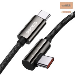 KABEL BASEUS LEGEND USB-C/USB-C PD 100W 1M 5A CZARNY/BLACK ELBOW