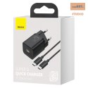 ŁAD SIEC BASEUS SUPER SI USB-C/USB-C 25W 1xUSB + KABEL 1M BLACK