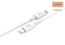 KABEL MX SHOCK 20W PD C/LIGHTNING WHITE/BIAŁY