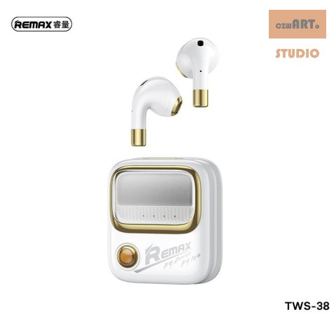 Słuchawka Bluetooth REMAX TWS-38 biała WHITE