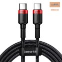 KABEL BASEUS CAFULE PD USB FOR TYPE-C/C 2M 100W 5A RED/BLACK