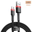 KABEL BASEUS KEVLAR USBforTYPE-C RED/BLA RED/BLACK, 2A, 2M // CAFULE