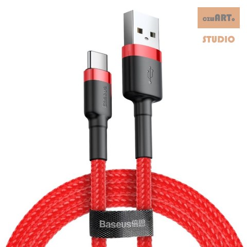 KABEL BASEUS KEVLAR USBforTYPE-C RED/RED 2A, 2M // CAFULE