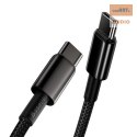 KABEL BASEUS TUNGSTEN GOLD TYPE-C/TYPE-C 100W 1M BLACK FAST CHARGE