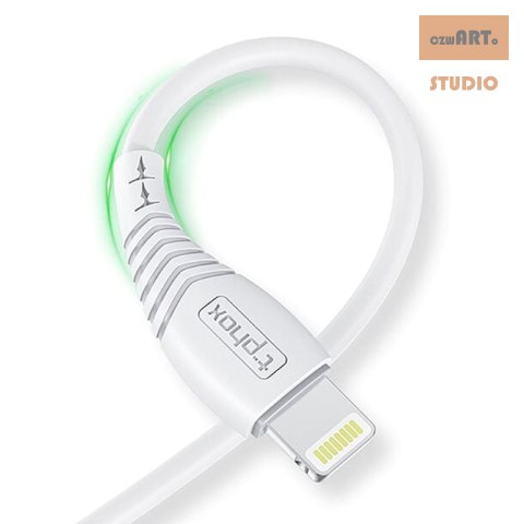 KABEL T-PHOX NATURE LIGHTNING WHITE 1.2M 3A