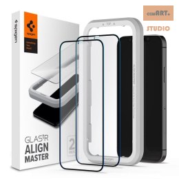 SPIGEN AL GLASS FC IPHONE 12/12 PRO BLACK 2-PACK