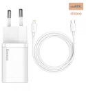 ŁAD SIEC BASEUS SUPER SI QC USB-C 20W + KABEL SIMPLE TYPE-C TO LIGHTNING 1M WH