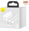 ŁAD SIEC BASEUS SUPER SI QC USB-C 20W + KABEL SIMPLE TYPE-C TO LIGHTNING 1M WH