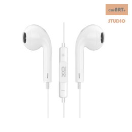 S8 XO Słuchawki białe jack 3,5mm przewodowe