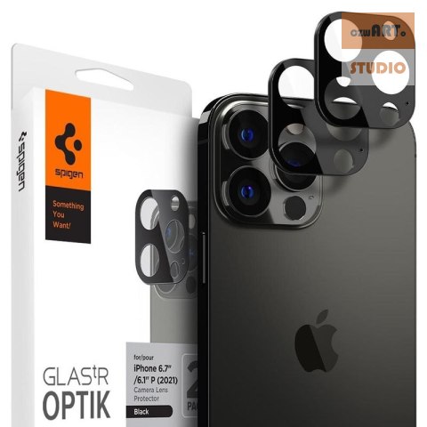 SPIGEN OPTIK.TR IPHONE 13 PRO/13 PRO MAX CAMERA PROTECTOR 2-PACK GRAPHITE