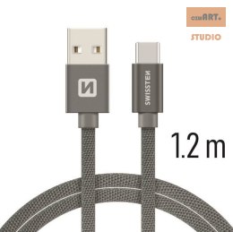 KABEL SWISSTEN USB/TYPE-C 1,2M GREY