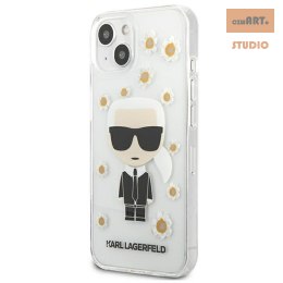 KARL LAGERFELD IPHONE 13 MINI FLOWER ICONC KLHCP13SHFLT TRANSPARENT