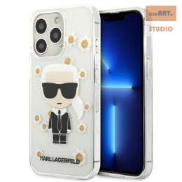 KARL LAGERFELD IPHONE 13 PRO FLOWER ICONC KLHCP13LHFLT TRANSPARENT