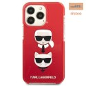 KARL LAGERFELD IPHONE 13 PRO ICONIC KARL&CHOUPETTE KLHCP13LTPE2TR RED