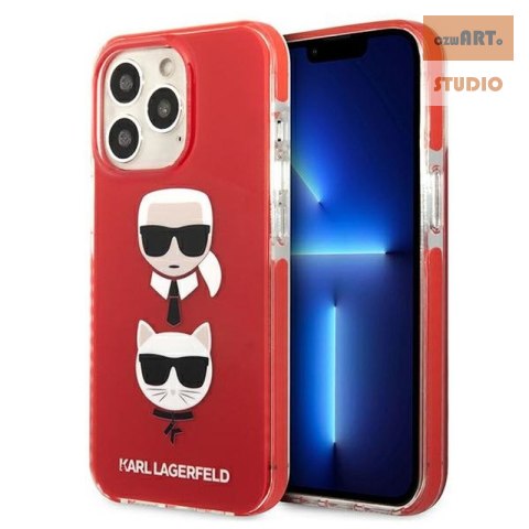 KARL LAGERFELD IPHONE 13 PRO MAX ICONIC KARL&CHOUPETTE KLHCP13XTPE2TR RED