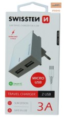 ŁAD SIEC SWISSTEN SMART IC 3A WHITE + KABEL MICRO