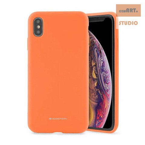 MERCURY SILICONE CASE IPHONE 13 ORANGE / POMARAŃCZOWY