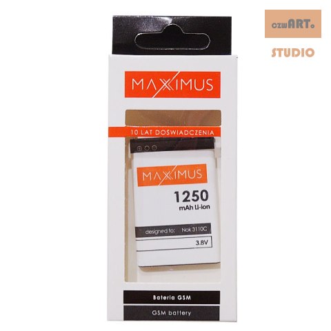 BAT MAXXIMUS NOKIA 3110c 1250mAh Li-ion BL-5C BAT MAXXIMUS NOKIA 3110c 1250mAh Li-ion BL-5C