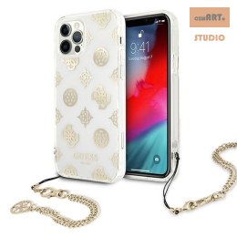 GUESS IPHONE 12 PRO MAX PEONY CHAIN COLLECTION GUHCP12LKSPEGO ZŁOTY/GOLD