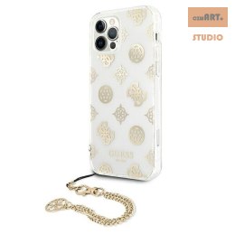 GUESS IPHONE 12 PRO MAX PEONY CHAIN COLLECTION GUHCP12LKSPEGO ZŁOTY/GOLD
