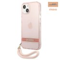 GUESS IPHONE 13 MINI TRANSLUCENT STAP GUHCP13SHTSGSP RÓŻOWY/PINK